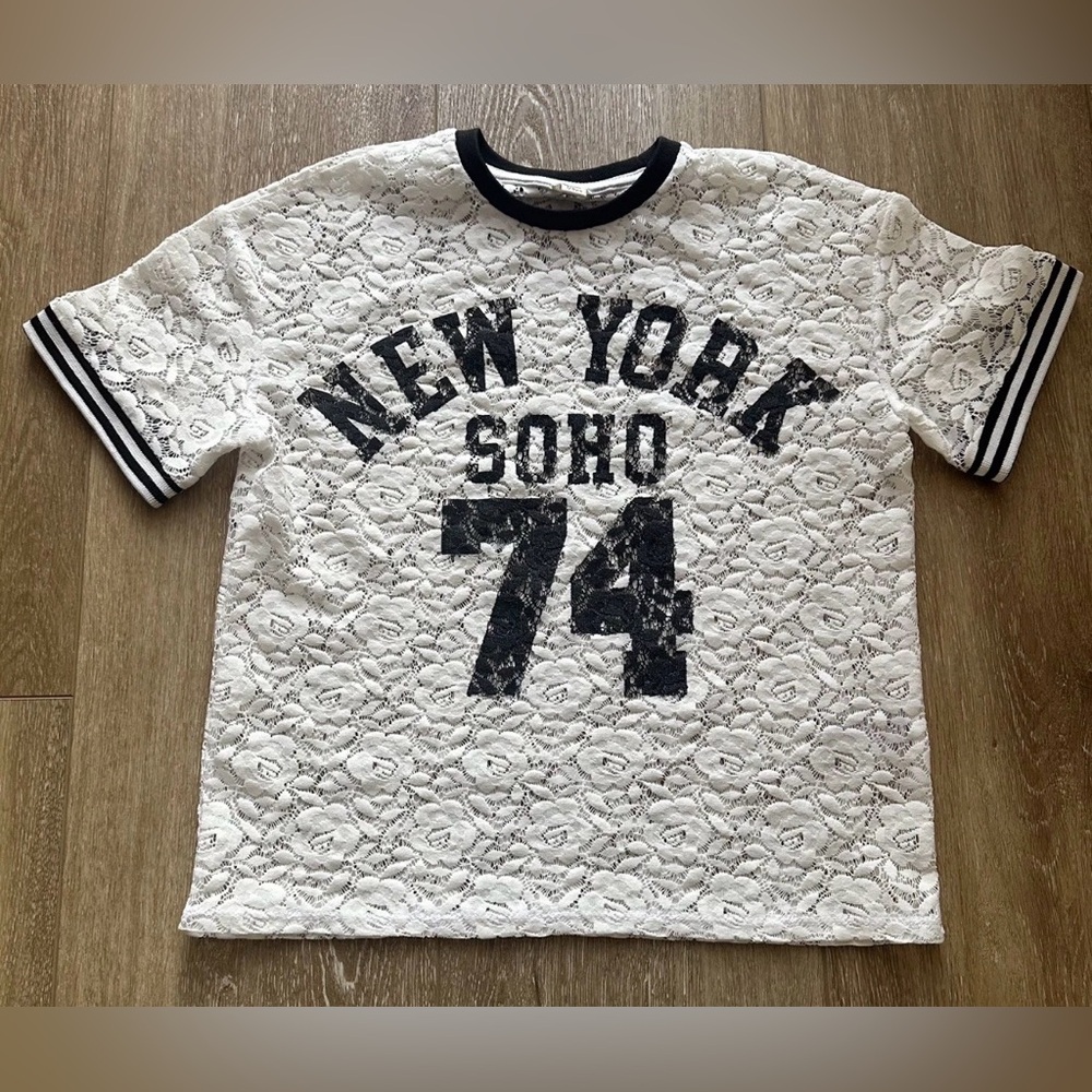 River Island Girls New York SOHO 74 Shirt  ( Size 7/8)